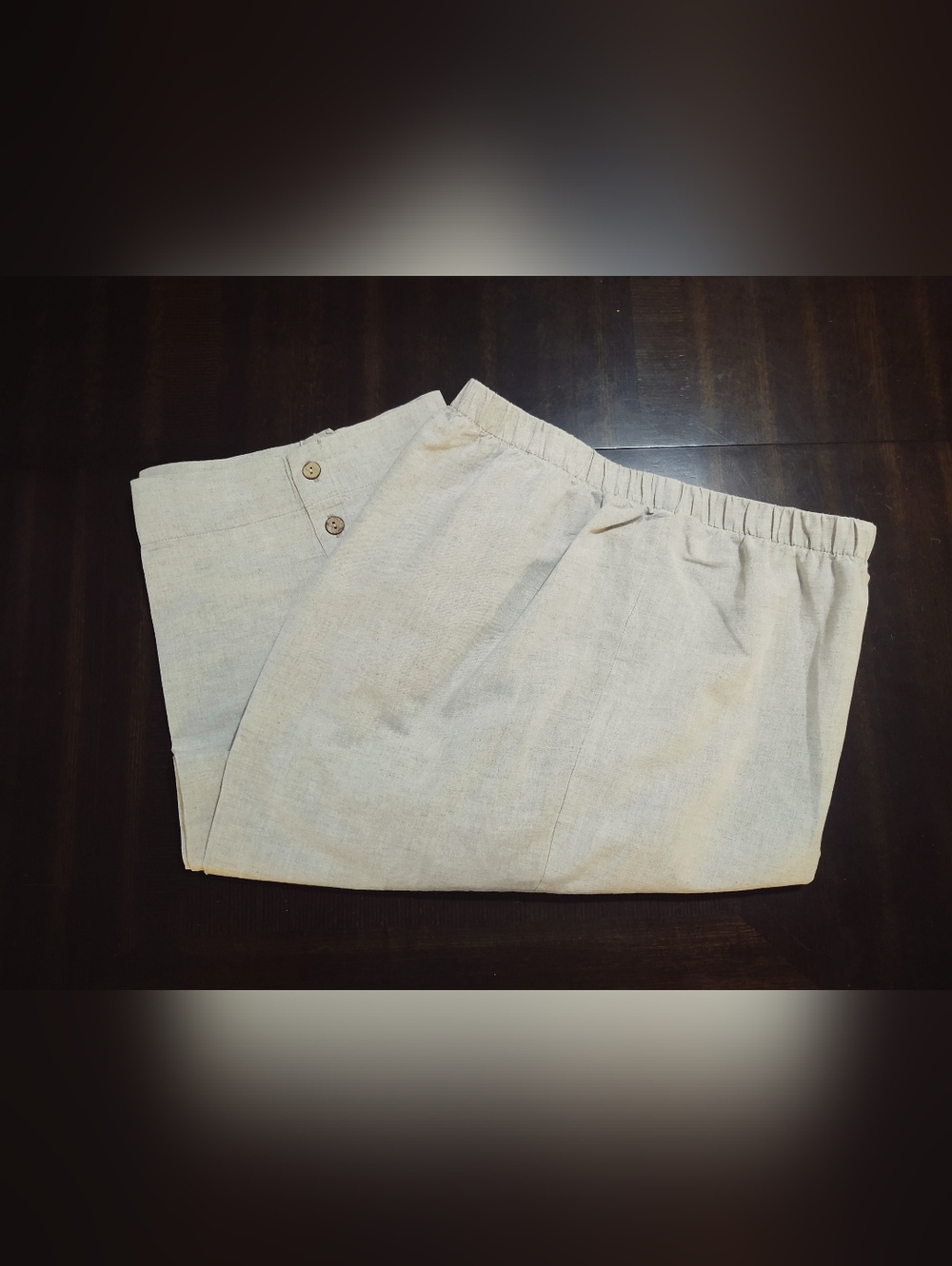 Hot Cotton 100% Linen Cropped Pants 2X